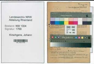 Entnazifizierung Johann Kirschgens , geb. 06.10.1907 (Parkaufseher)
