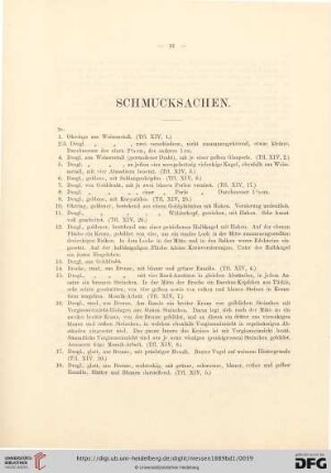 Schmucksachen (No. 1-141)