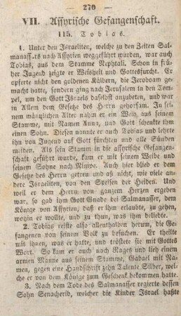 VII. Assyrische Gefangenschaft.