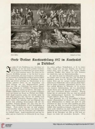 27: Große Berliner Kunstausstellung 1917 im Kunstpalast zu Düsseldorf