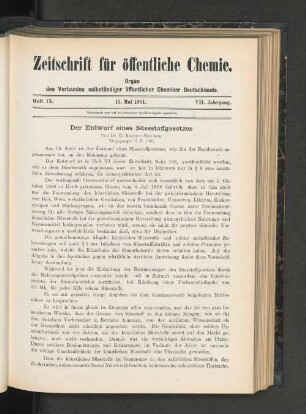 Heft IX. 15. Mai 1901.