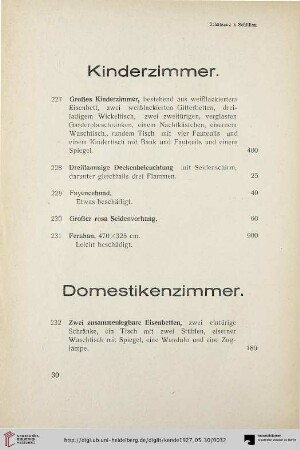 Kinderzimmer (Nr. 227-231)