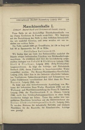 Maschinenhalle I.