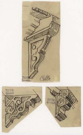 Baudetails aus Celle, Knaggenformen