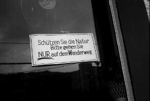 Schild am Feldberg