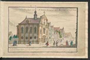 Aquarell: bei Breslau, Jakobs-Kirche auf dem Sand