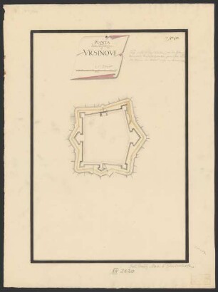 Pianta della Fortezza de Ursinovi