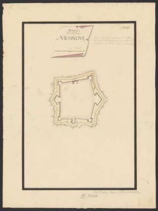 Pianta della Fortezza de Ursinovi