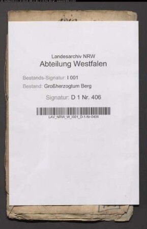Ablösung der dem Kapitel St. Ludgeri zustehenden Renten und Prästationen