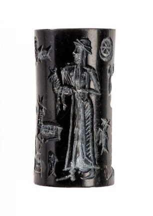 Rollsiegel mit Einführungsszene