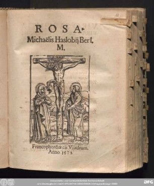 ROSA.|| Michaëlis Haslobij Berl.|| M.||