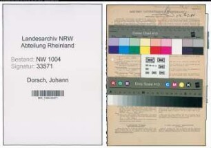 Entnazifizierung Johann Dorsch , geb. 29.08.1901 (Arbeiter)