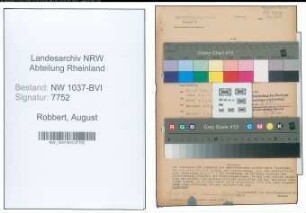 Entnazifizierung August Robbert , geb. 01.06.1911 (Gaertner)