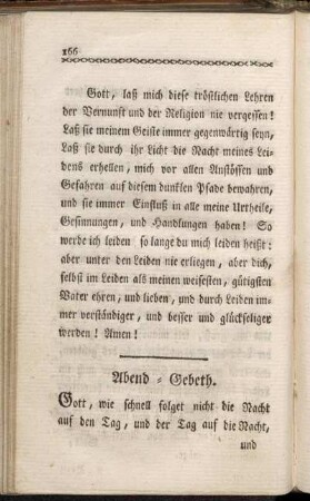 Abend-Gebeth.