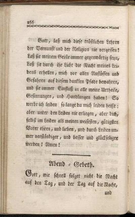 Abend-Gebeth.