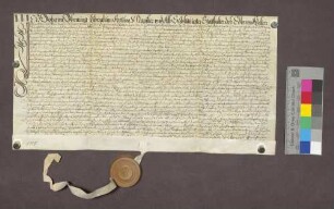 Schuldverschreibung des Michael Wagenheulin zu Freiburg gegenüber dem Basler Domherrn Trudpert von Roggenbach.