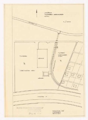 Siedlung Hinrichssegen, Bruckmühl Tuchfabrik: Lageplan 1:2000