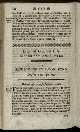 De Moribus.