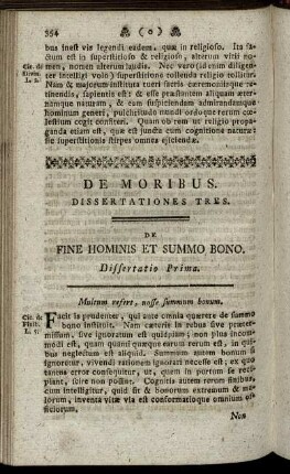 De Moribus.