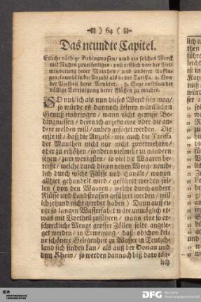 Das neundte Capitel.