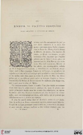 2. Pér. 6.1872: Un recueil de facéties dessinées ayant appartenu a Catherine de Médicis