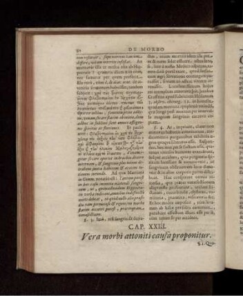 Cap. XXIII. Vera morbi attoniti causa proponitur