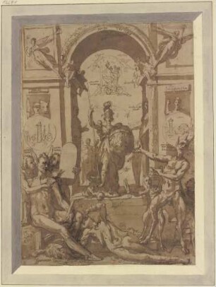 Allegorische Darstellung der Porta Virtutis