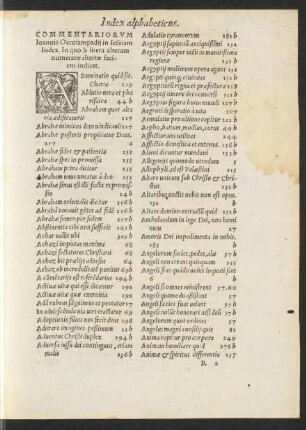 Index alphabeticus.