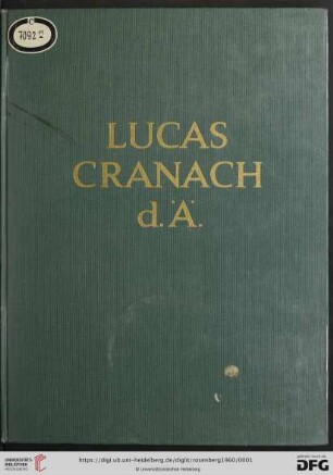 Die Zeichnungen Lucas Cranachs d. Ä.