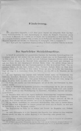 Das Saarbrücker Steinkohlengebirge.