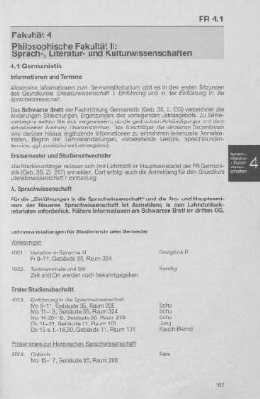 Philosophische Fakultät II: Sprach-, Literatur- und Kulturwissenschaften