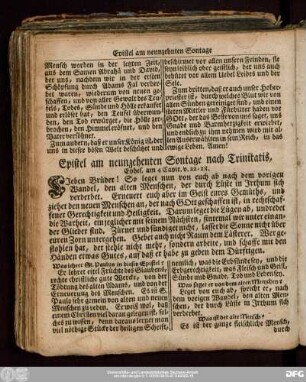 Epistel am neunzehenten Sontage nach Trinitatis, Ephes. am 4. Capit. v. 22:28.