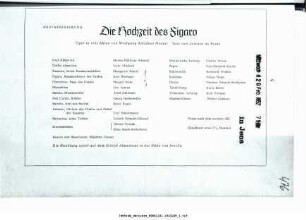 Die Hochzeit des Figaro