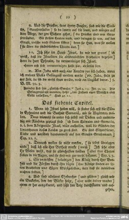 Das siebente Capitel