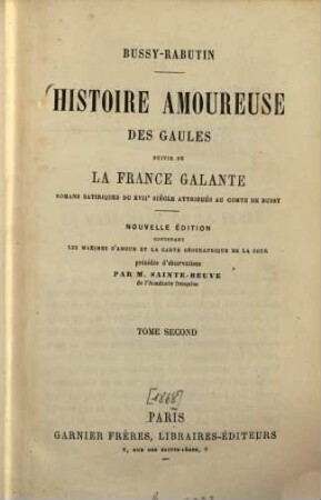 Histoire amoureuse des Gaules, 2