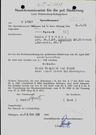 Strahl, Maria