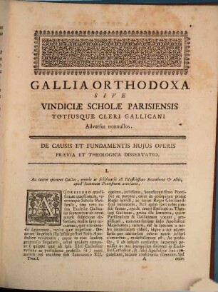 Defensio Declarationis Conventus Cleri Gallicani An. 1682. De Ecclesiastica Potestate, 1