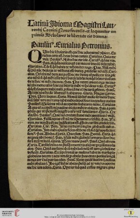 Paulin⁹. Eurialus Petronius