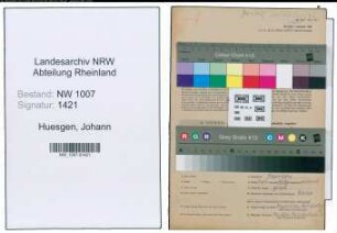 Entnazifizierung Johann Huesgen , geb. 13.03.1878 (Metzger)