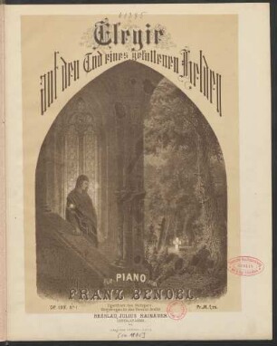No. 1: Elegie auf den Tod eines gefallenen Helden : für Piano ; op. 109 No. 1