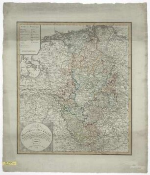Karte von dem Westfälischen Kreis, 1:830 000, Kupferstich, 1804