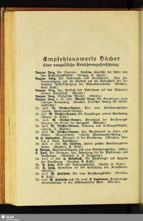 Empfehlenswerte Bücher über neuzeitliche Ernährungsforschung