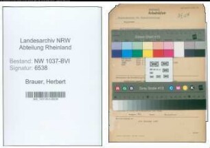 Entnazifizierung Herbert Brauer , geb. 20.06.1913 (Postbetriebsassistent)