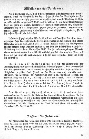 Treffen alter Johanniter.