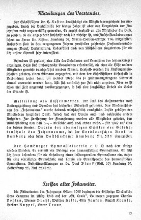 Treffen alter Johanniter.