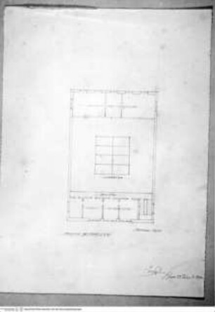 Mechanik-Werkstatt, Grundriss des Obergeschosses