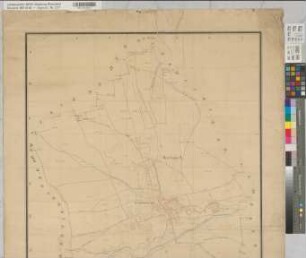 Departement de la Roer. Arrondissement d'Aix-la-Chapelle. Canton d'Eschweiler. Plan géométrique de la mairie de Weisweiler. 1808 (Übersichtskarte)