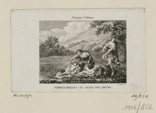 Nymphes brisant les armes des Amours