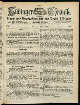 145-164, 22. Februar (Nro. 37) - 28. Februar (Nro. 41)