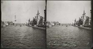Paris. Weltausstellung 1900. Panoramablick auf die Seine